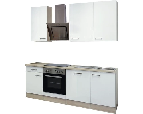 Flex-Well FLEX WELL Keukenblok Met Apparatuur Abaco Parelmoer Glanzend 220x60 Cm 5 Flex-Well FLEX WELL Keukenblok Met Apparatuur Abaco Parelmoer Glanzend 220x60 Cm - Afbeelding 5