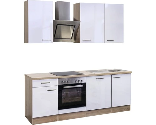 Flex-Well FLEX WELL Keukenblok Met Apparatuur Valero Wit Hoogglans 220x60 Cm 5 Flex-Well FLEX WELL Keukenblok Met Apparatuur Valero Wit Hoogglans 220x60 Cm - Afbeelding 5