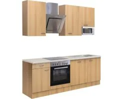 Flex-Well FLEX WELL Keukenblok Met Apparatuur Nano Beuken-decor Mat 220x60 Cm -Spoelbakken Verkoop DV 8 5769805 02 4c DE 20170623094330