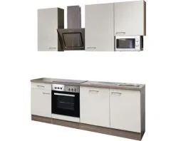 Flex-Well FLEX WELL Keukenblok Met Apparatuur Eico Magnoliawit Mat 220x60 Cm -Spoelbakken Verkoop DV 8 5769811 01 4c DE 20170623094501