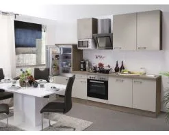 Spoelbakken Verkoop 14 Flex-Well FLEX WELL Keukenblok Met Apparatuur Nepal Kashmir Glanzend 280x60 Cm