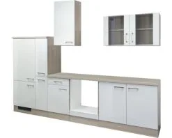 Flex-Well FLEX WELL Keukenblok Zonder Apparatuur Abaco Parelmoer Glanzend 300x60 Cm