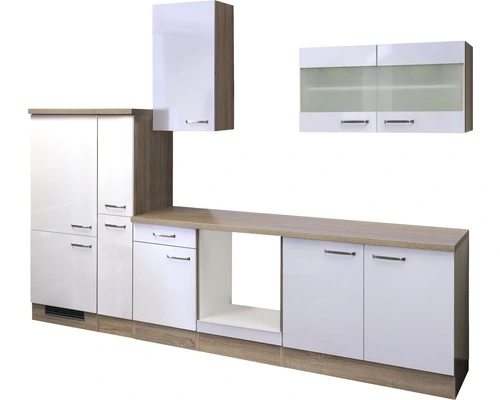 Flex-Well FLEX WELL Keukenblok Zonder Apparatuur Valero Wit Hoogglans 300x60 Cm 1 Flex-Well FLEX WELL Keukenblok Zonder Apparatuur Valero Wit Hoogglans 300x60 Cm