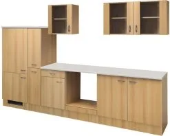 Flex-Well FLEX WELL Keukenblok Zonder Apparatuur Nano Beuken-decor Mat 300x60 Cm