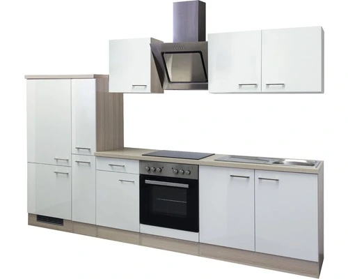 Flex-Well FLEX WELL Keukenblok Met Apparatuur Abaco Parelmoer Glanzend 300x60 Cm 5 Flex-Well FLEX WELL Keukenblok Met Apparatuur Abaco Parelmoer Glanzend 300x60 Cm - Afbeelding 5