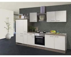 Flex-Well FLEX WELL Keukenblok Met Apparatuur Eico Magnoliawit Mat 300x60 Cm