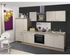 Flex-Well FLEX WELL Keukenblok Met Apparatuur Nepal Kashmir Glanzend 300x60 Cm