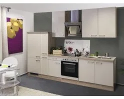 Flex-Well FLEX WELL Keukenblok Met Apparatuur Nepal Kashmir Glanzend 300x60 Cm