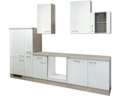 Flex-Well FLEX WELL Keukenblok Zonder Apparatuur Abaco Parelmoer Glanzend 310x60 Cm