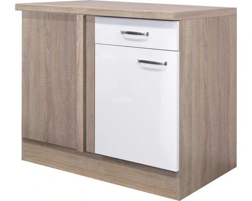 Flex-Well FLEX WELL Hoekonderkast Valero Wit 110x60x86 Cm 1 Flex-Well FLEX WELL Hoekonderkast Valero Wit 110x60x86 Cm
