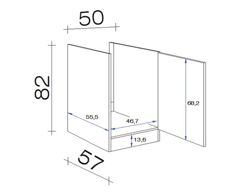 Flex-Well FLEX WELL Spoelbakkast Samoa Wit 50x57x82 Cm 4 Flex-Well FLEX WELL Spoelbakkast Samoa Wit 50x57x82 Cm - Afbeelding 4