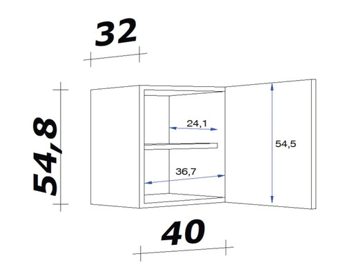 Flex-Well FLEX WELL Hangkast Samoa Murano Sonoma Eiken 40x32x54,8 Cm 2 Flex-Well FLEX WELL Hangkast Samoa Murano Sonoma Eiken 40x32x54,8 Cm - Afbeelding 2