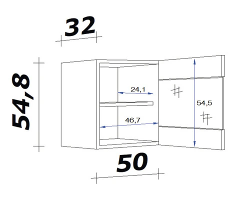 Flex-Well FLEX WELL Hangkast Vintea Magnoliawit 50x32x54,8 Cm 2 Flex-Well FLEX WELL Hangkast Vintea Magnoliawit 50x32x54,8 Cm - Afbeelding 2