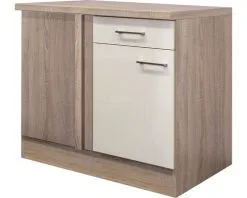 Spoelbakken Verkoop 15 Flex-Well FLEX WELL Hoekonderkast Nepal 110x86x60 Cm