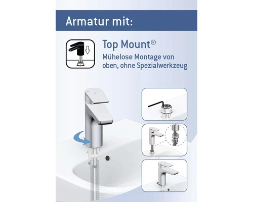 AVITAL Keukenkraan Themse Met Top Mount® Montage Chroom Mat 2 AVITAL Keukenkraan Themse Met Top Mount® Montage Chroom Mat - Afbeelding 2