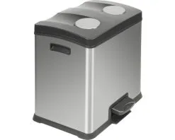 EKO Pedaalemmer Rejoice Recycling Mat RVS 2x12 L