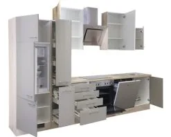 Flex-Well FLEX WELL Keukenblok Met Apparatuur Riva Kwartsiet Cubaniet En San Remo Eiken Licht Mat 310x60 Cm -Spoelbakken Verkoop DV 8 6108650 03 4c DE 20161013011746