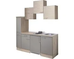 Flex-Well FLEX WELL Minikeuken Met Apparatuur Riva Kwartsiet Cubaniet En San Remo Eiken Licht Mat 180x60 Cm -Spoelbakken Verkoop DV 8 6108654 01 4c DE 20170623110725