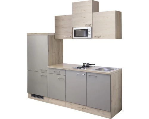 Flex-Well FLEX WELL Keukenblok Met Apparatuur Riva Kwartsiet Cubaniet En San Remo Eiken Licht Mat 210x60 Cm 4 Flex-Well FLEX WELL Keukenblok Met Apparatuur Riva Kwartsiet Cubaniet En San Remo Eiken Licht Mat 210x60 Cm - Afbeelding 4