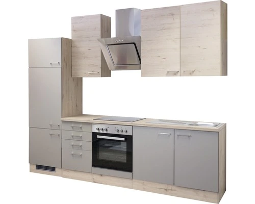 Flex-Well FLEX WELL Keukenblok Met Apparatuur Riva Kwartsiet Cubaniet En San Remo Eiken Licht Mat 270x60 Cm 5 Flex-Well FLEX WELL Keukenblok Met Apparatuur Riva Kwartsiet Cubaniet En San Remo Eiken Licht Mat 270x60 Cm - Afbeelding 5