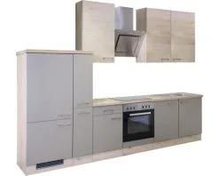 Flex-Well FLEX WELL Keukenblok Met Apparatuur Riva Kwartsiet Cubaniet En San Remo Eiken Licht Mat 300x60 Cm -Spoelbakken Verkoop DV 8 6108670 01 4c DE 20170623111849