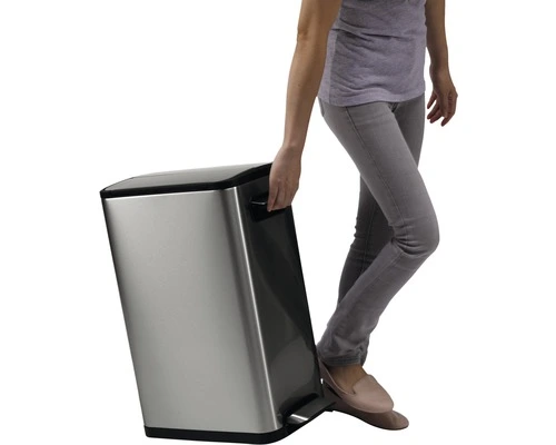 EKO ECO Pedaalemmer Ecofly Recycling Mat RVS 2x20 L 3 EKO ECO Pedaalemmer Ecofly Recycling Mat RVS 2x20 L - Afbeelding 3