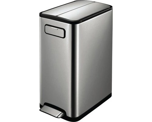 EKO ECO Pedaalemmer Ecofly Recycling Mat RVS 2x20 L 1 EKO ECO Pedaalemmer Ecofly Recycling Mat RVS 2x20 L