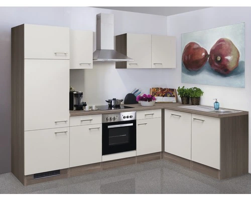 Flex-Well FLEX WELL Hoekkeuken Met Apparatuur Eico Magnoliawit Mat 280x170 Cm 1 Flex-Well FLEX WELL Hoekkeuken Met Apparatuur Eico Magnoliawit Mat 280x170 Cm