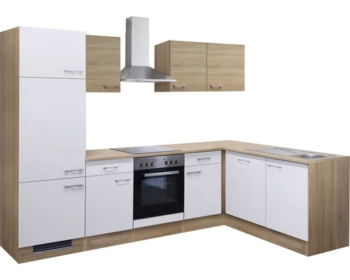 Flex-Well FLEX WELL Hoekkeuken Met Apparatuur Samoa Wit En Sonoma Eiken Mat 280x170 Cm 9 Flex-Well FLEX WELL Hoekkeuken Met Apparatuur Samoa Wit En Sonoma Eiken Mat 280x170 Cm - Afbeelding 9