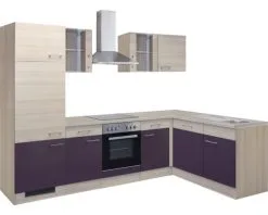 Flex-Well FLEX WELL Hoekkeuken Met Apparatuur Focus Acacia En Aubergine Mat 280x170 Cm -Spoelbakken Verkoop DV 8 6128970 01 4c DE 20170623112413