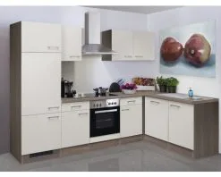 Flex-Well FLEX WELL Hoekkeuken Met Apparatuur Eico Magnoliawit Mat 280x170 Cm