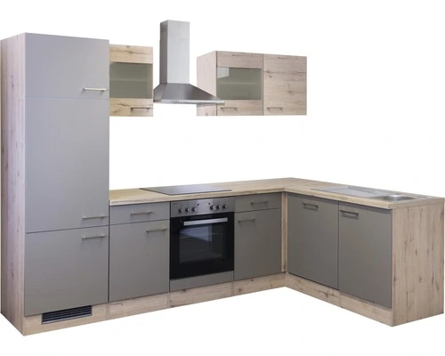 Flex-Well FLEX WELL Hoekkeuken Met Apparatuur Riva Kwartsiet Cubaniet En San Remo Eiken Licht Mat 280x170 Cm 9 Flex-Well FLEX WELL Hoekkeuken Met Apparatuur Riva Kwartsiet Cubaniet En San Remo Eiken Licht Mat 280x170 Cm - Afbeelding 9