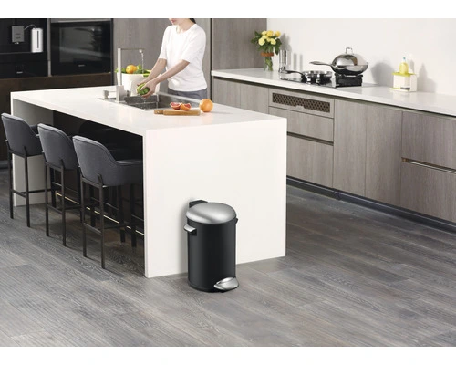 EKO Pedaalemmer Belle Deluxe Zwart 20 L 2 EKO Pedaalemmer Belle Deluxe Zwart 20 L - Afbeelding 2