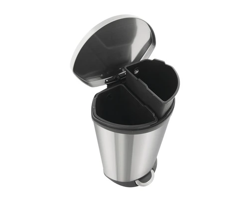 EKO Pedaalemmer Shell Bin Recycling Wit 2x22 L 2 EKO Pedaalemmer Shell Bin Recycling Wit 2x22 L - Afbeelding 2