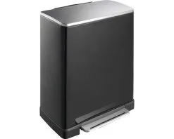 EKO Pedaalemmer E-Cube Zwart 50 L