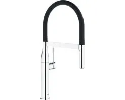 GROHE Keukenkraan Essence Met Flexibele Uitloop 30294000 Chroom/zwart