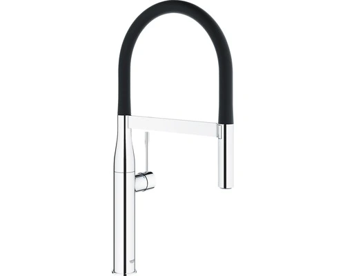 GROHE Keukenkraan Essence Met Flexibele Uitloop 30294000 Chroom/zwart 1 GROHE Keukenkraan Essence Met Flexibele Uitloop 30294000 Chroom/zwart