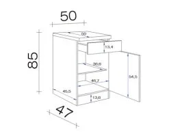 Flex-Well FLEX WELL Onderkast Speed 50x85x50 Cm 21 Flex-Well FLEX WELL Onderkast Speed 50x85x50 Cm -Spoelbakken Verkoop DV 8 6278073 02 4c DE 20220118134654