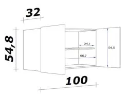 Flex-Well FLEX WELL Bovenkast Speed 100x55x32 Cm 15 Flex-Well FLEX WELL Bovenkast Speed 100x55x32 Cm -Spoelbakken Verkoop DV 8 6278077 02 4c DE 20220118124656