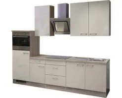 Flex-Well FLEX WELL Keukenblok Met Apparatuur Nepal Kashmir Glanzend 270x60 Cm -Spoelbakken Verkoop DV 8 6569488 02 4c DE 20171218030537