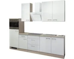 Flex-Well FLEX WELL Keukenblok Met Apparatuur Abaco Parelmoer Glanzend 270x60 Cm -Spoelbakken Verkoop DV 8 6569490 02 4c DE 20171218030933