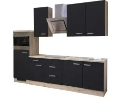 Flex-Well FLEX WELL Keukenblok Met Apparatuur Santo Antraciet Mat 270x60 Cm -Spoelbakken Verkoop DV 8 6569494 02 4c DE 20171218031522