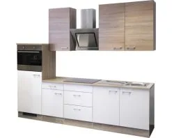 Flex-Well FLEX WELL Keukenblok Met Apparatuur Samoa Wit En Sonoma Eiken Mat 270x60 Cm 18 Flex-Well FLEX WELL Keukenblok Met Apparatuur Samoa Wit En Sonoma Eiken Mat 270x60 Cm -Spoelbakken Verkoop DV 8 6569495 02 4c DE 20171218030903