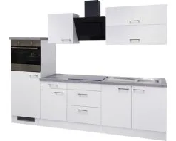 Flex-Well FLEX WELL Keukenblok Met Apparatuur Varo Wit Mat 270x60 Cm -Spoelbakken Verkoop DV 8 6569502 02 4c DE 20171218031337