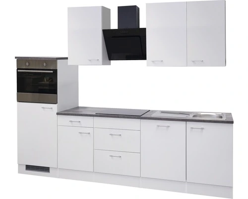 Flex-Well FLEX WELL Keukenblok Met Apparatuur Lucca Wit Mat 280x60 Cm 8 Flex-Well FLEX WELL Keukenblok Met Apparatuur Lucca Wit Mat 280x60 Cm - Afbeelding 8