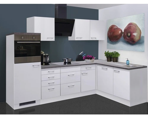 Flex-Well FLEX WELL Hoekkeuken Met Apparatuur Lucca Wit Mat 280x170 Cm 1 Flex-Well FLEX WELL Hoekkeuken Met Apparatuur Lucca Wit Mat 280x170 Cm