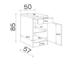 Flex-Well FLEX WELL Onderkast Samoa Murano Wit 50x60x85 Cm -Spoelbakken Verkoop DV 8 6610740 02 4c DE 20211221114752 1