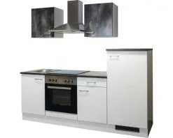 Flex-Well FLEX WELL Keukenblok Met Apparatuur Lucca Wit Mat 220x60 Cm -Spoelbakken Verkoop DV 8 6610777 05 4c DE 20180326112203