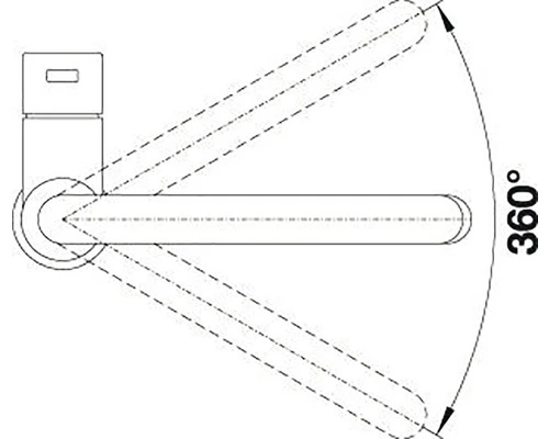 BLANCO Keukenkraan Candor RVS 4 BLANCO Keukenkraan Candor RVS - Afbeelding 4