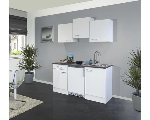 Flex-Well FLEX WELL Minikeuken Met Apparatuur Lucca Wit Mat 150,5x60 Cm 1 Flex-Well FLEX WELL Minikeuken Met Apparatuur Lucca Wit Mat 150,5x60 Cm